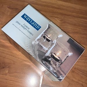 Brand New in Box Wayland Square 2-Piece Glass Tealight Holders
